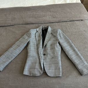 Zara Checkered Blazer - Size 6
